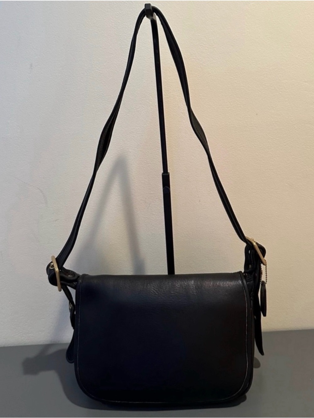 Vintage Coach Patricia’s Legacy Black Leather Flap Bag
